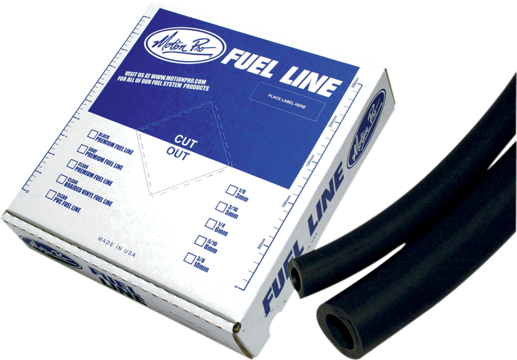 MOTION PRO 0706-0018 Premium Fuel Line - Black - 3/16" - 25'