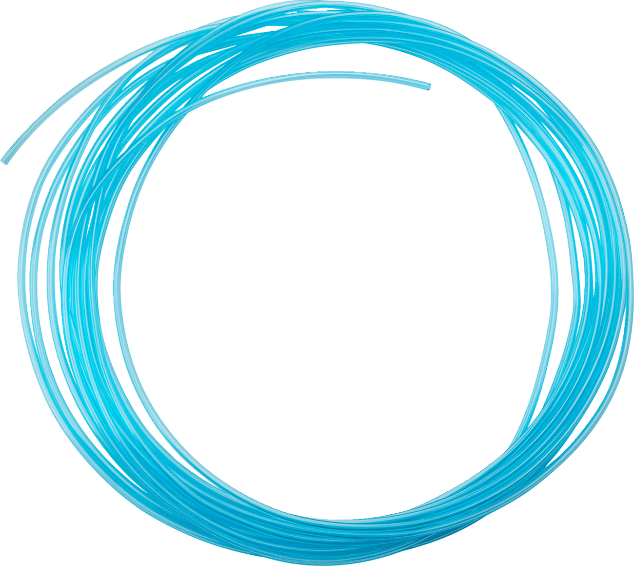 PARTS UNLIMITED 0706-0105 Polyurethane Fuel Line - Blue - 3/16" - 25'
