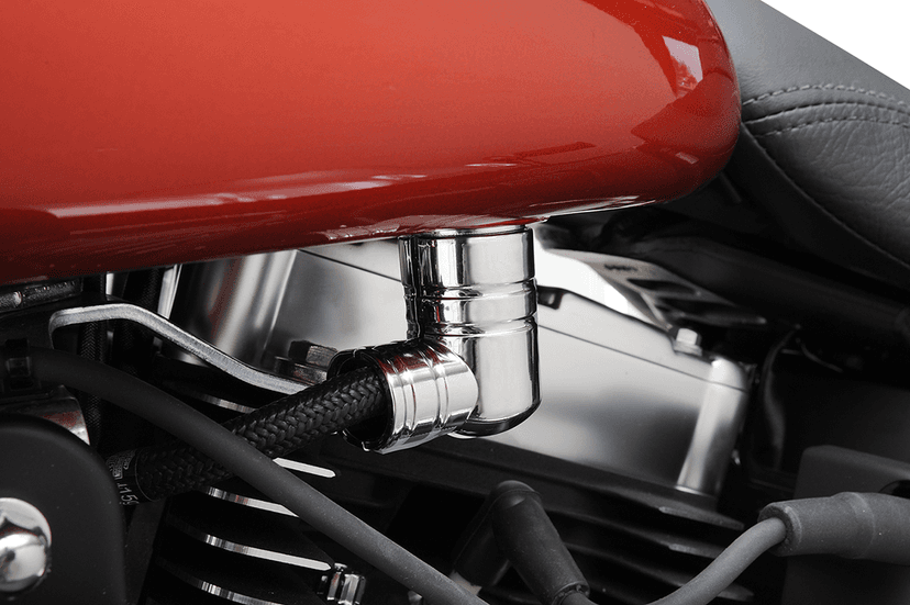 DRAG SPECIALTIES 0706-0210 EFI Fuel Line Fitting Cover - Chrome — image 2 of 2