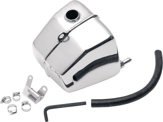 DRAG SPECIALTIES 0710-0003 Oil Tank - Chrome - FXR