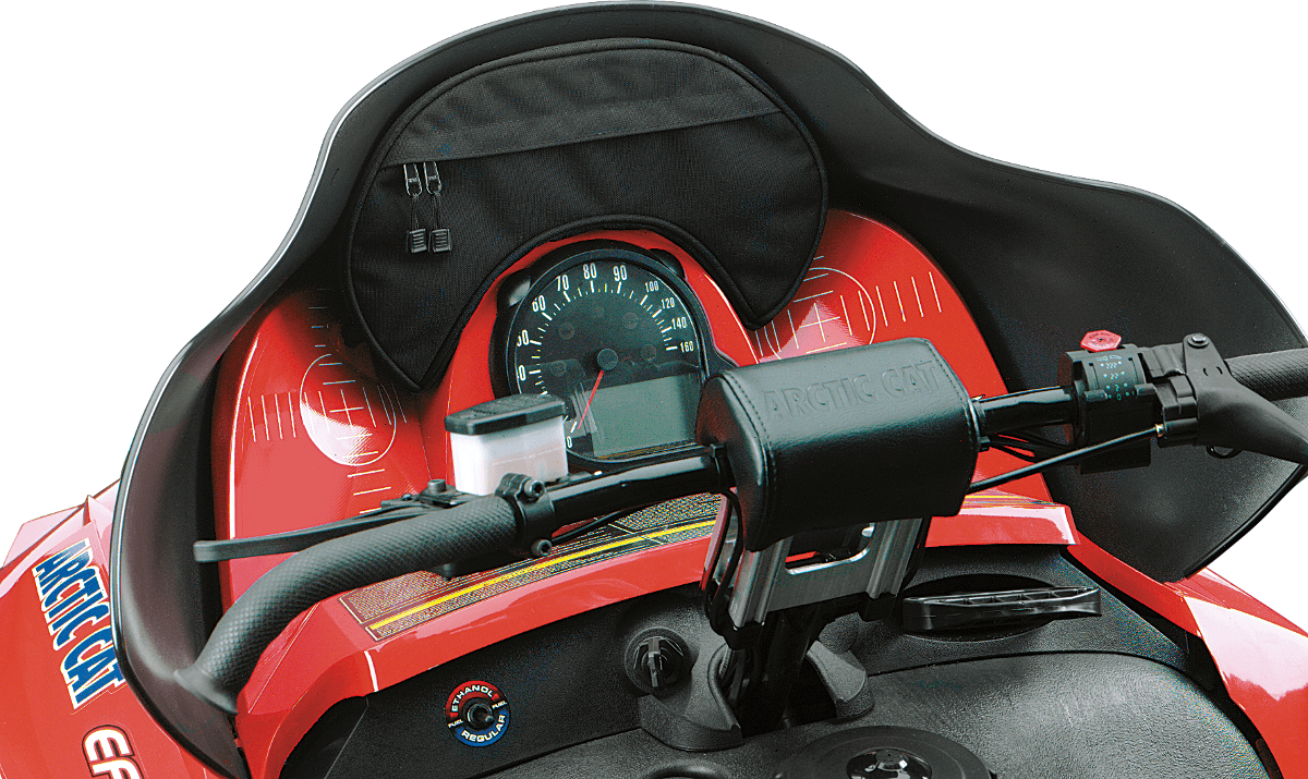 PARTS UNLIMITED 0710-0134 Snowmobile Windshield Bag - Black - Arctic Cat '03-'10