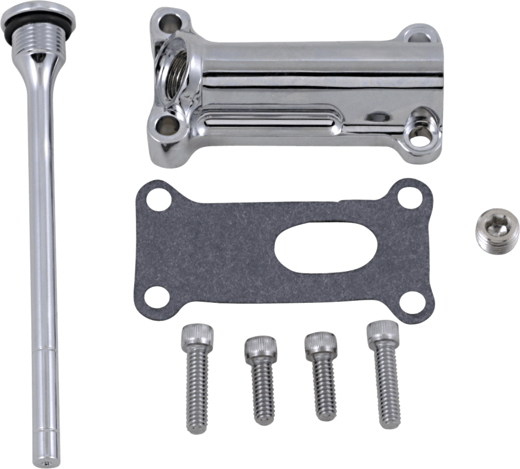 DRAG SPECIALTIES 0710-0253 Engine Oil Spout Kit - Chrome - 93'-98' Touring