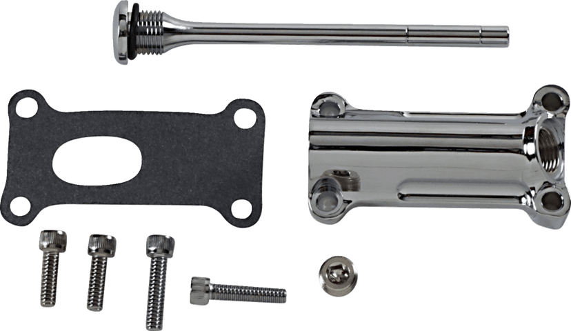 DRAG SPECIALTIES 0710-0254 Engine Oil Spout Kit - Chrome - 99'-01' Touring
