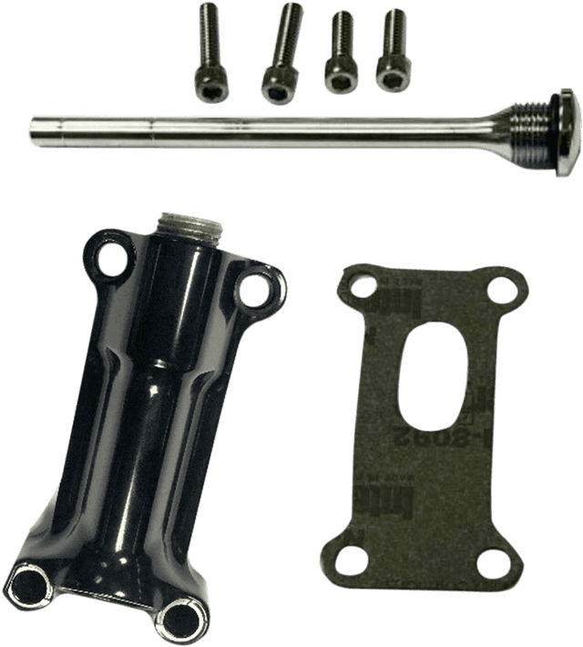DRAG SPECIALTIES 0710-0256 Engine Oil Spout Kit - Black - 93'-98' Touring