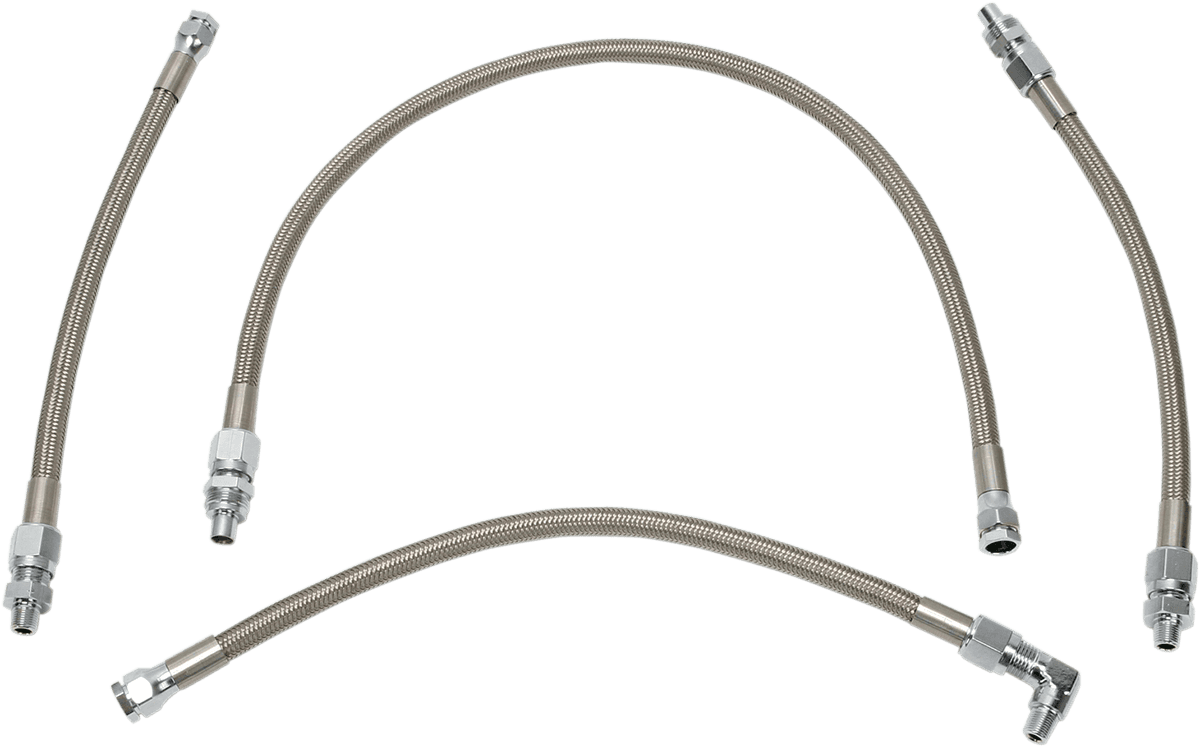 DRAG SPECIALTIES 0711-0036 Oil Line Kit - Stainless Steel - Softail