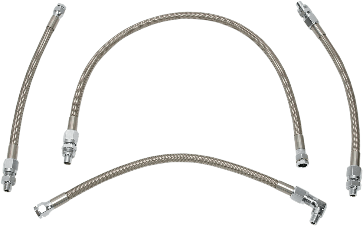 DRAG SPECIALTIES 0711-0036 Oil Line Kit - Stainless Steel - Softail