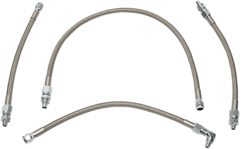 DRAG SPECIALTIES 0711-0036 Oil Line Kit - Stainless Steel - Softail