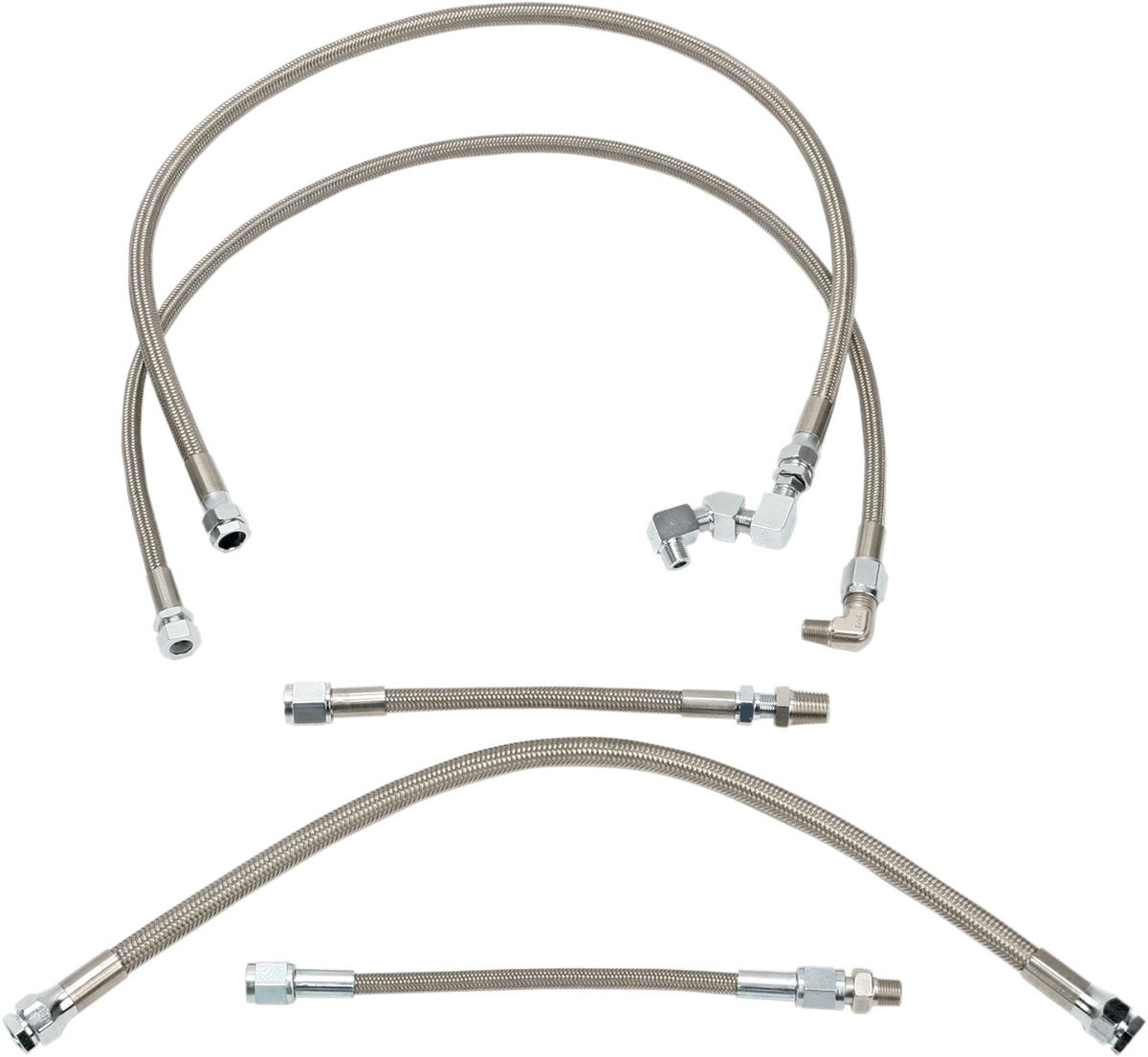 DRAG SPECIALTIES 0711-0039 Oil Line Kit - Stainless Steel - Sportster