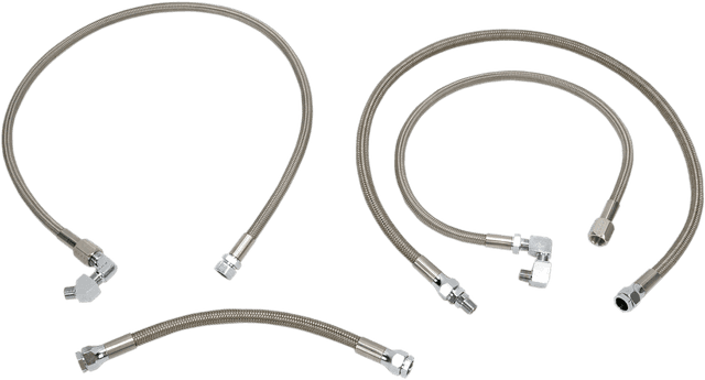 DRAG SPECIALTIES 0711-0040 Oil Line Kit - Stainless Steel - Sportster