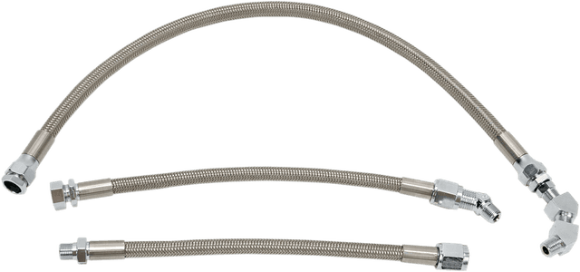 DRAG SPECIALTIES 0711-0041 Oil Line Kit - Stainless Steel - Sportster