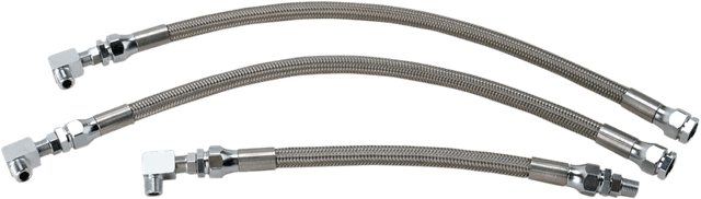 DRAG SPECIALTIES 0711-0042 Oil Line Kit - Stainless Steel - Dyna