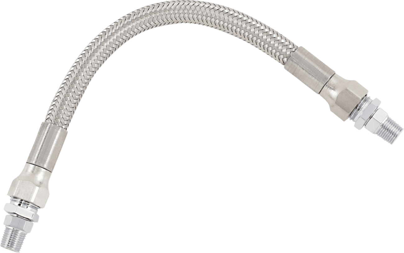 DRAG SPECIALTIES 0711-0043 Universal Oil Line - Stainless Steel - 8"