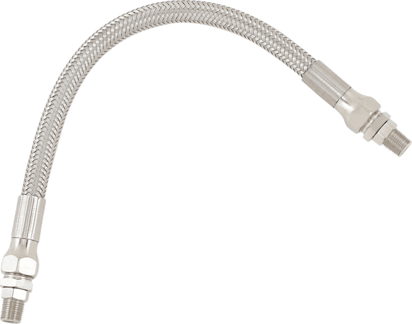 DRAG SPECIALTIES 0711-0045 Universal Oil Line - Stainless Steel - 10"