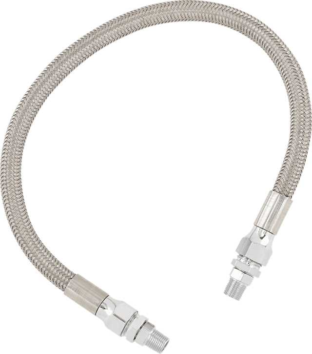 DRAG SPECIALTIES 0711-0051 Universal Oil Line - Stainless Steel - 16"