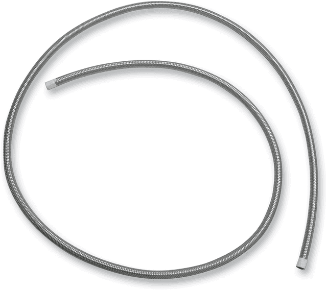 GOODRIDGE 0711-0090 Braided Fuel/Oil Hose - Stainless Steel - 1/4" - 6' — image 1 of 2