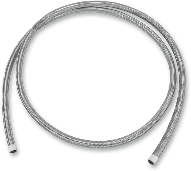 GOODRIDGE 0711-0093 Braided Fuel/Oil Hose - Stainless Steel - 5/16" - 6' — image 1 of 2