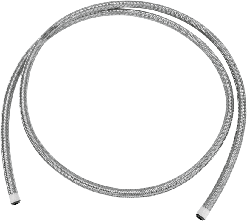 GOODRIDGE 0711-0096 Braided Fuel/Oil Hose - Stainless Steel - 3/8" - 6' — image 1 of 2