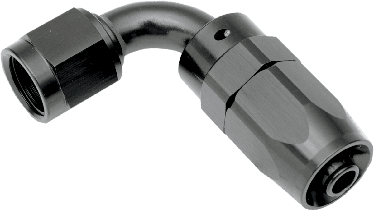 GOODRIDGE 0711-0201 Oil Line Fitting - Black - 45°