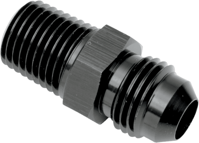 GOODRIDGE 0711-0205 Oil Line Fitting - Black -Straight - 1/8" NPT