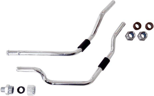DRAG SPECIALTIES 0711-0221 Oil Filter Line Kit - Chrome - Touring