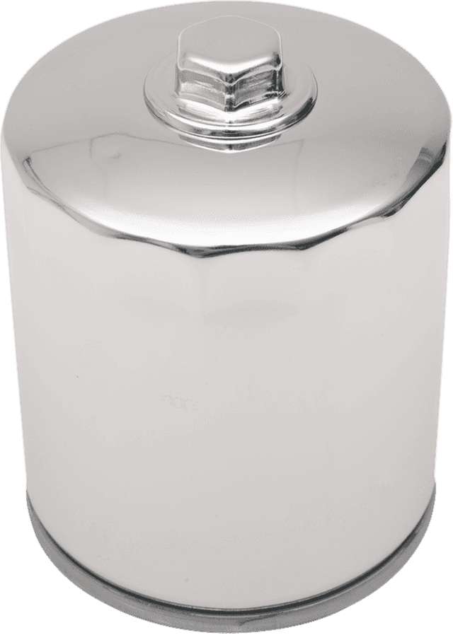 DRAG SPECIALTIES 0712-0008 Magnetic Ring Oil Filter with Nut - Chrome - 3-1/4"