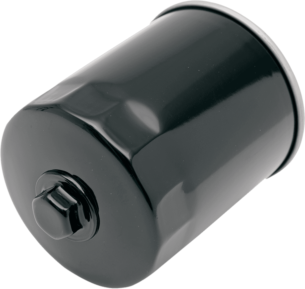 DRAG SPECIALTIES 0712-0019 Oil Filter with Nut - Black