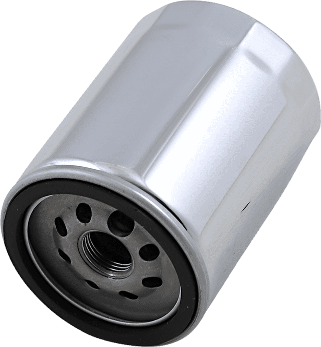 DRAG SPECIALTIES 0712-0640 Oil Filter - Chrome - M8 — image 1 of 2