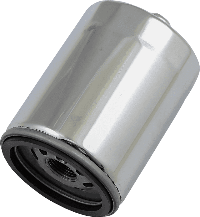 DRAG SPECIALTIES 0712-0642 Oil Filter with Nut - Chrome - M8