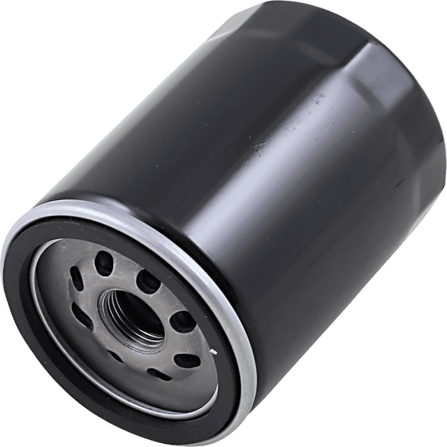 DRAG SPECIALTIES 0712-0643 Oil Filter with Nut - Black - M8 — image 1 of 2