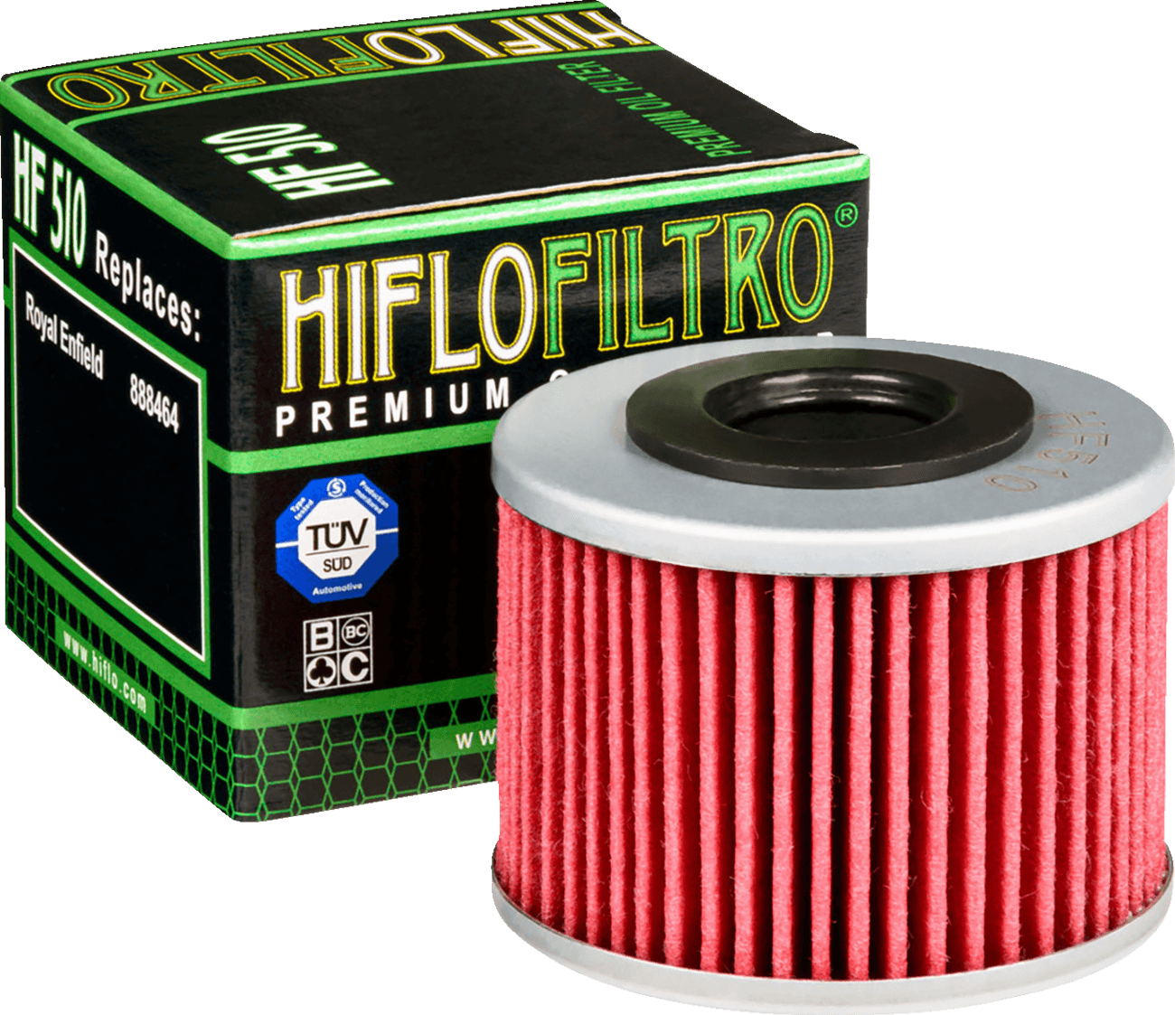 HIFLOFILTRO 0712-0674 Oil Filter - Red/Silver