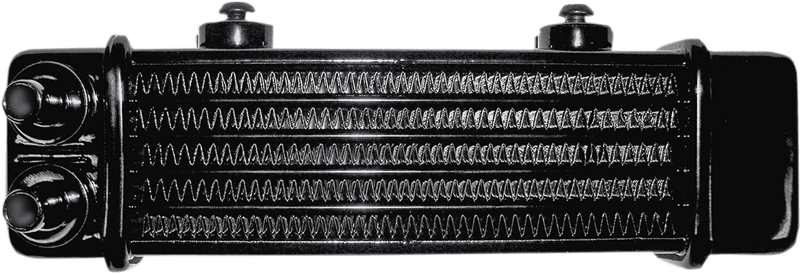 JAGG OIL COOLERS 0713-0208 Universal Oil Cooler - 6-Row - Gloss Black
