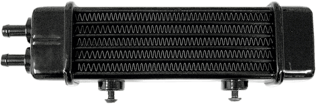JAGG OIL COOLERS 0713-0209 Universal Oil Cooler - 6-Row - Gloss Black