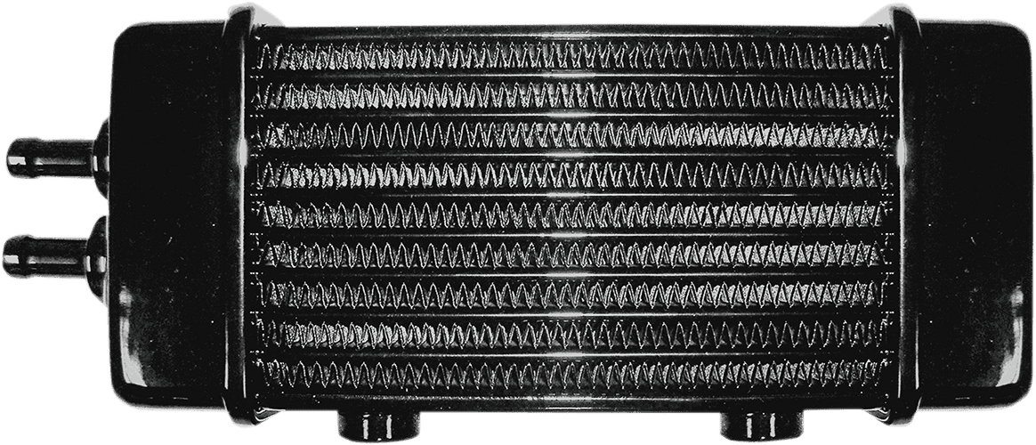 JAGG OIL COOLERS 0713-0210 Universal Oil Cooler - 10-Row - Gloss Black