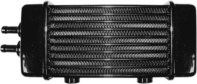 JAGG OIL COOLERS 0713-0210 Universal Oil Cooler - 10-Row - Gloss Black