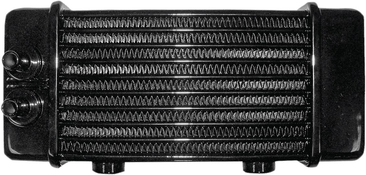 JAGG OIL COOLERS 0713-0211 Universal Oil Cooler - 10-Row - Gloss Black