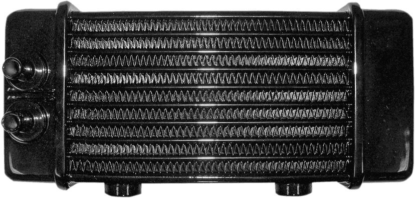 JAGG OIL COOLERS 0713-0211 Universal Oil Cooler - 10-Row - Gloss Black