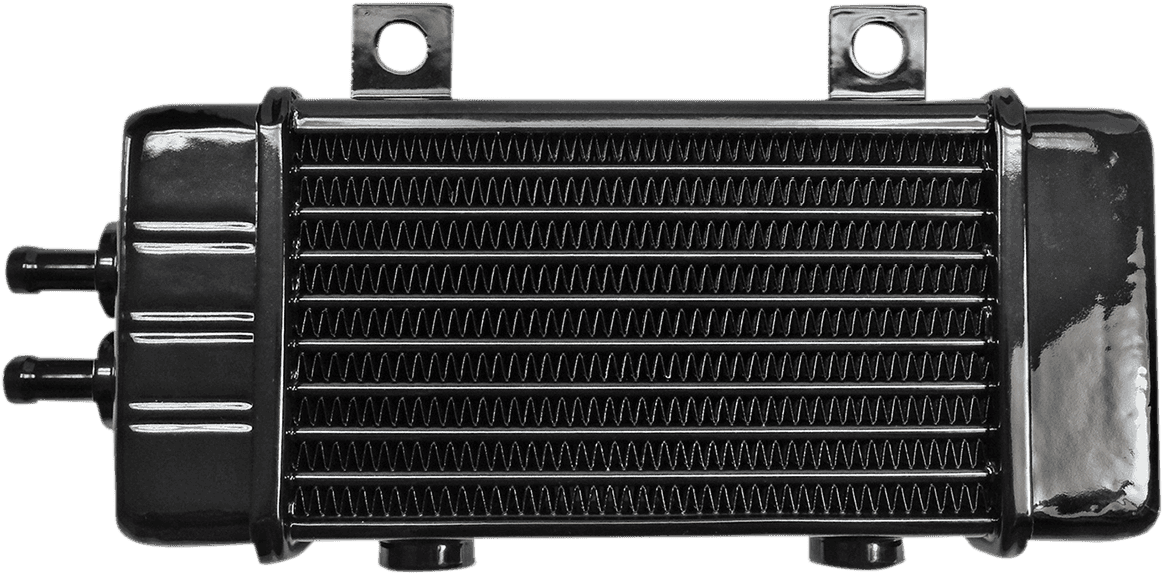 JAGG OIL COOLERS 0713-0214 Universal Oil Cooler - 10-Row - Gloss Black