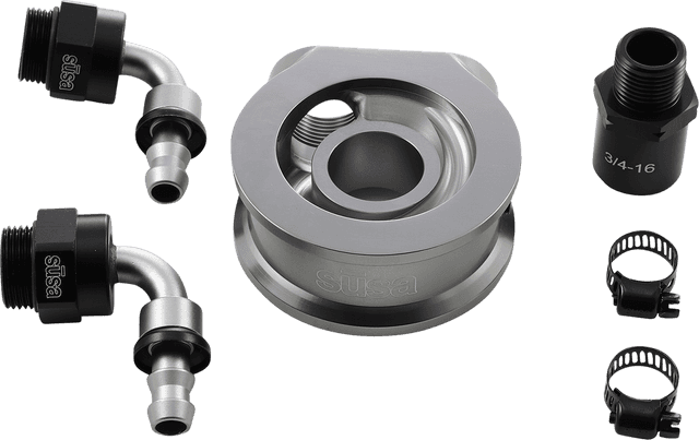 JAGG OIL COOLERS 0713-0253 Oil Filter Adapter - Big Twin/Sportster