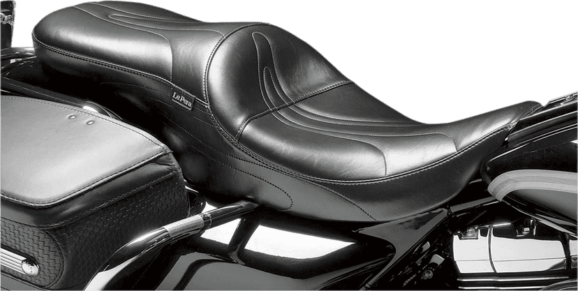 LE PERA 0801-0378 Sorrento 2-Up Seat - Stitched - Black - FL '08-'23 — image 5 of 5