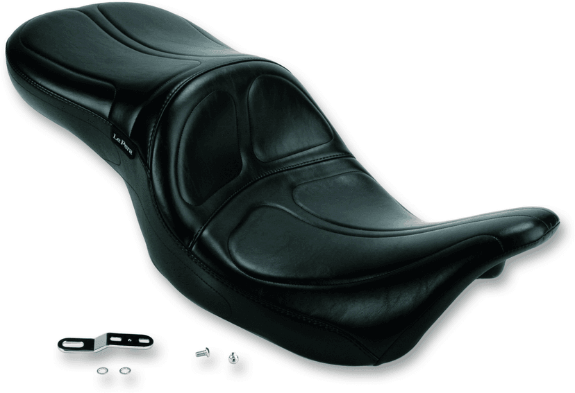 LE PERA 0801-0379 Maverick Seat - without Backrest - Stitched - Black - FL '08-'23 — image 2 of 2