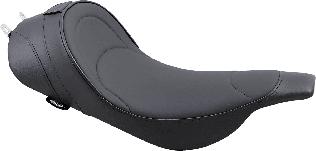 DRAG SPECIALTIES SEATS 0801-0491 Solo Seat - Mild Stitched - Driver Backrest - FLT '97-'07