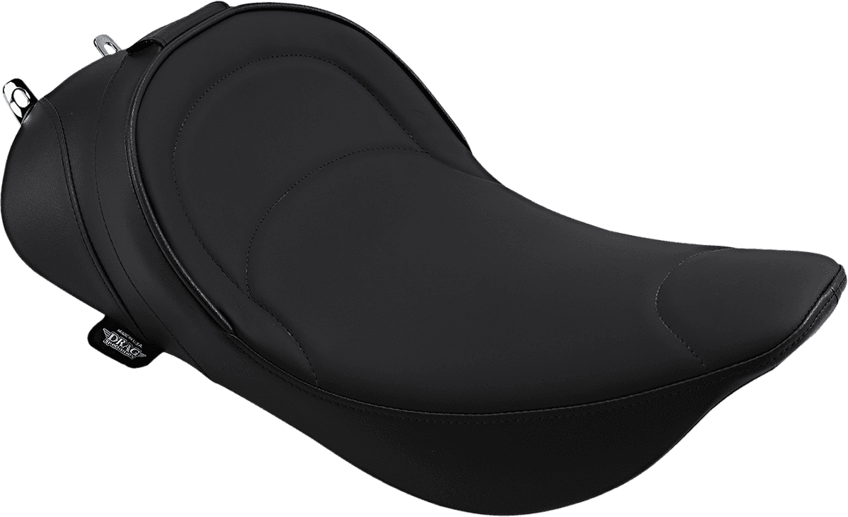 DRAG SPECIALTIES SEATS 0801-0493 Solo Seat - Mild Stitched - Driver Backrest Compatible - FLH '97-'07