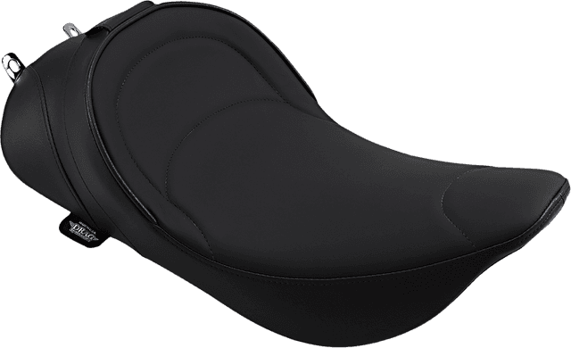 DRAG SPECIALTIES SEATS 0801-0493 Solo Seat - Mild Stitched - Driver Backrest Compatible - FLH '97-'07 — image 1 of 9