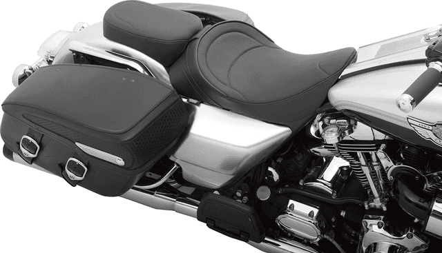 DRAG SPECIALTIES SEATS 0801-0493 Solo Seat - Mild Stitched - Driver Backrest Compatible - FLH '97-'07 — image 3 of 9