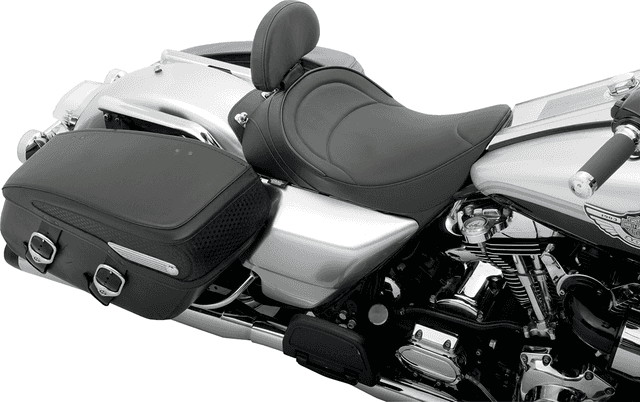 DRAG SPECIALTIES SEATS 0801-0493 Solo Seat - Mild Stitched - Driver Backrest Compatible - FLH '97-'07 — image 4 of 9