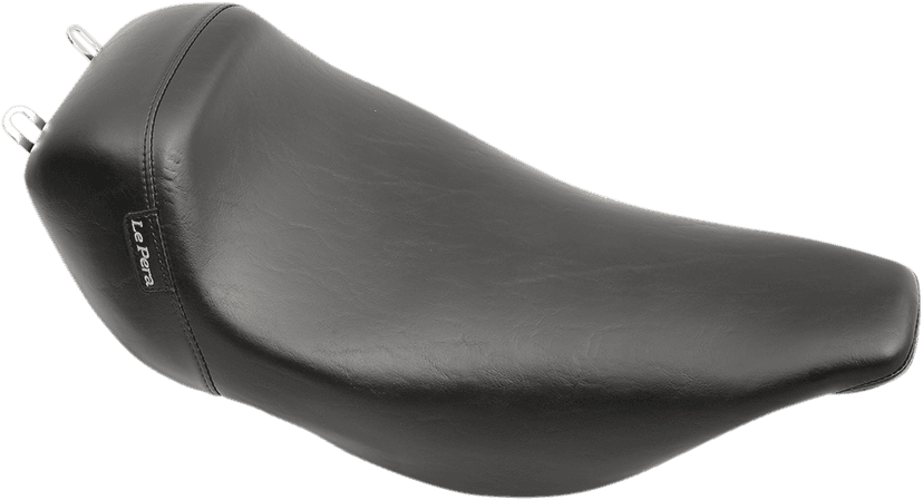 LE PERA 0801-0507 Bare Bones Solo Seat - Smooth - Black - FLT '02-'07