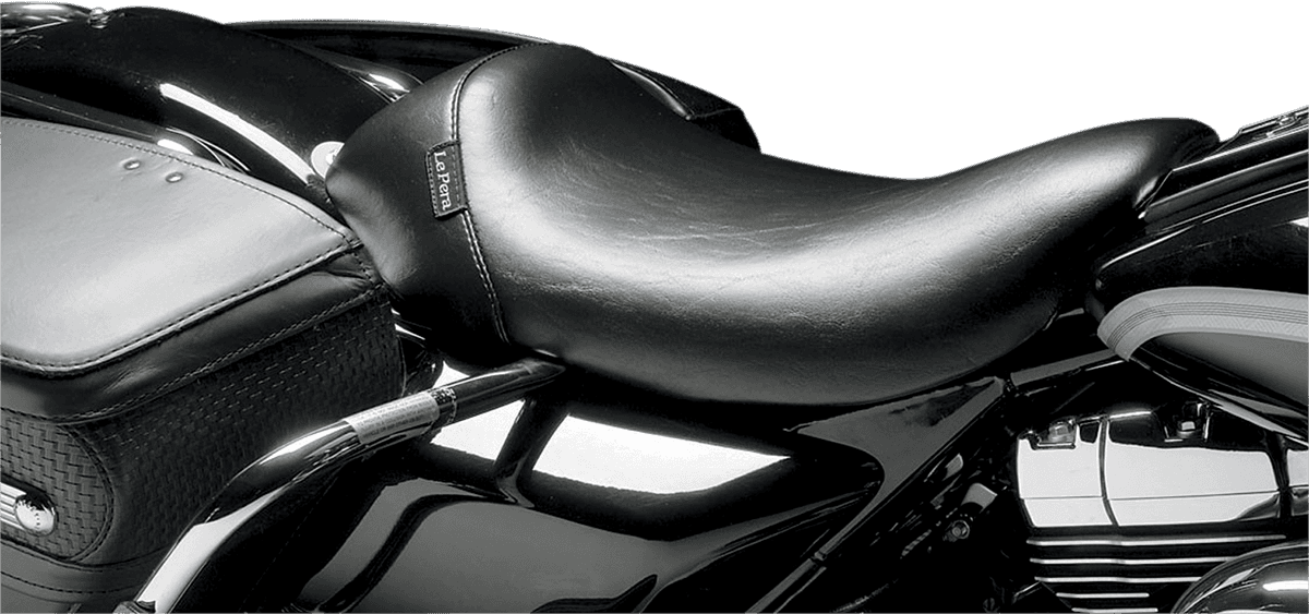 LE PERA 0801-0581 Bare Bones Solo Seat - Smooth - Black - FLHR '97-'01