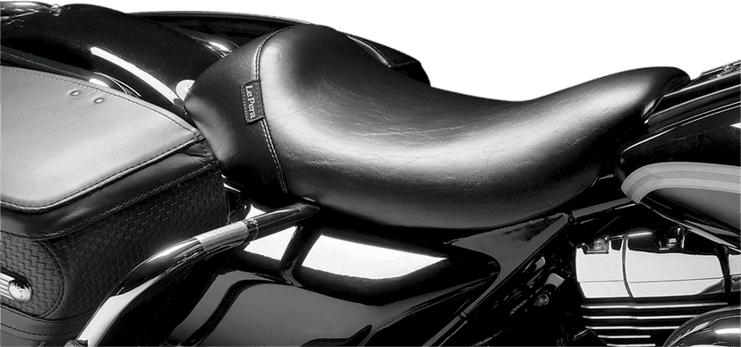 LE PERA 0801-0581 Bare Bones Solo Seat - Smooth - Black - FLHR '97-'01