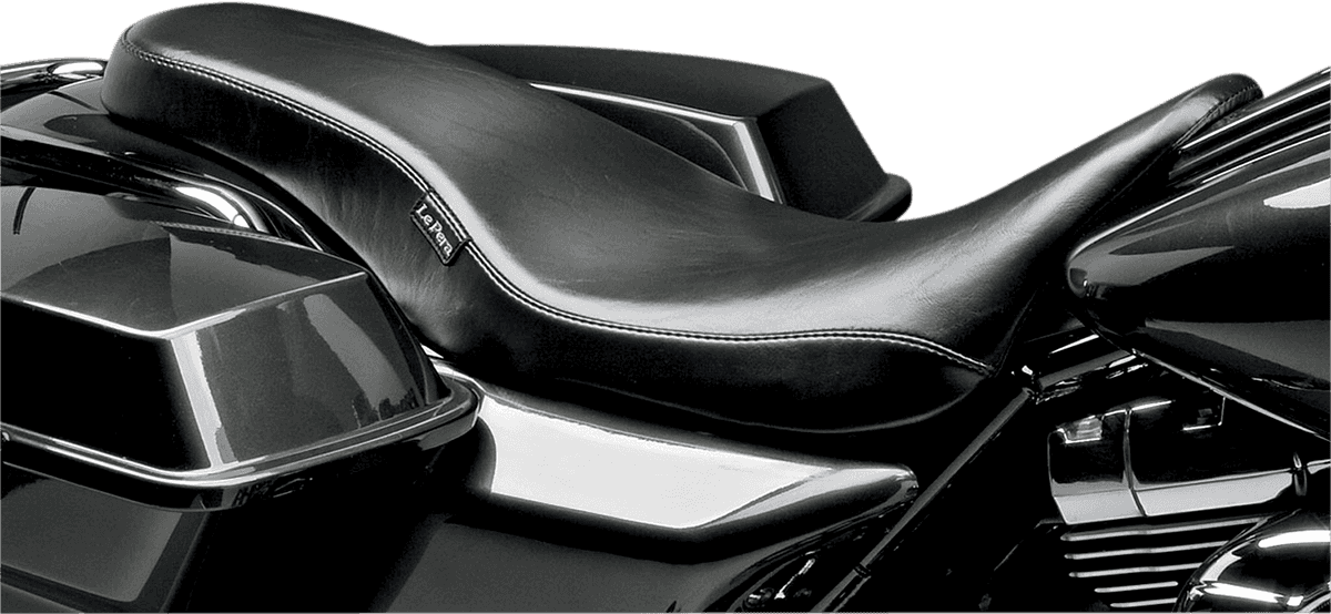 LE PERA 0801-0587 Cobra Full-Length Seat - Smooth - Black - FL '08-'24