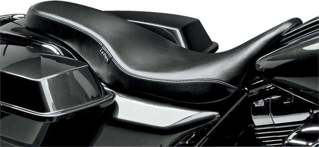 LE PERA 0801-0587 Cobra Full-Length Seat - Smooth - Black - FL '08-'24